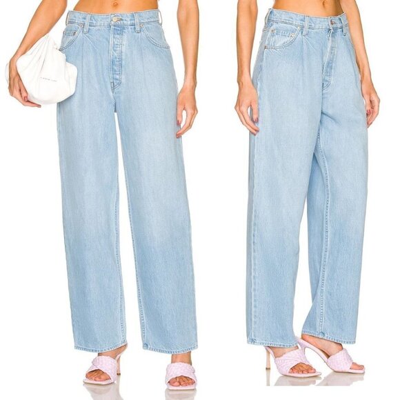 NEW MOTHER SNACKS! Pleated Fun Dip Puddle Jeans Just a Little Nibble Straight - Picture 14 of 15